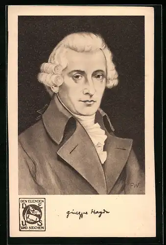 AK Portrait von Giuseppe Haydn, Komponist