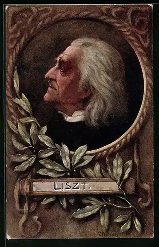 AK Portrait von Franz Liszt, Komponist