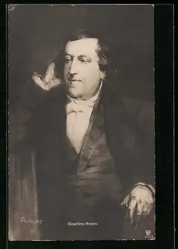 AK Portrait von Gioachino Rossini, Komponist