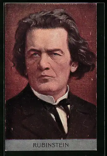 AK Portrait von Anton Rubinstein, Komponist