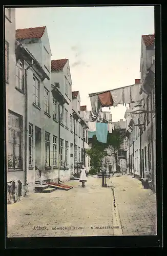 AK Lübeck, Römisches Reich, Mühlenstrasse 91