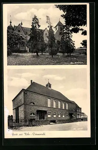 AK Köln-Dünnwald, St. Nikolaus, St. Josef