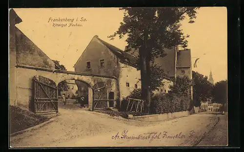 AK Frankenberg i. Sa., Rittergut Neubau
