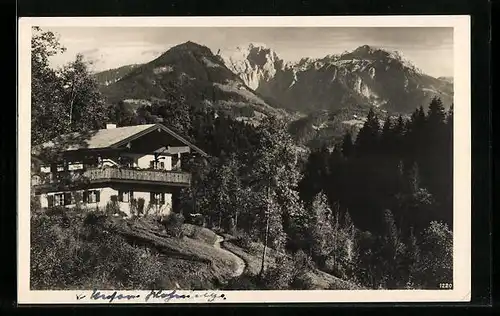 AK Berchtesgaden, Pension Haus Gmundfriede am Tristramweg