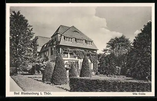 AK Bad Blankenburg i. Thür., Villa Emilia