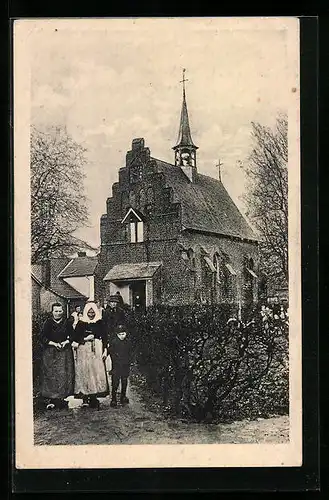 AK Brempt, Idyll aus Brempt, Kirche