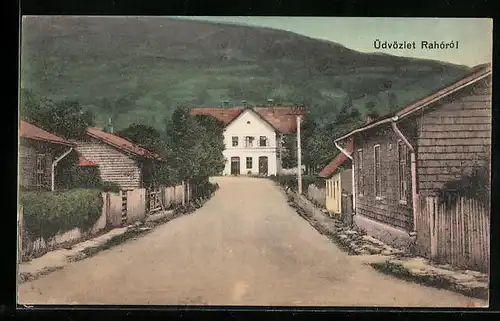 AK Rahó, Ortspartie mit Strasse