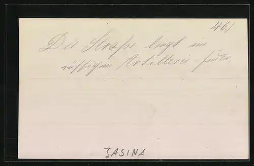 AK Jasina /Karpathen, Ortspartie