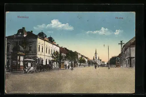 AK Munkács, Fö-utca