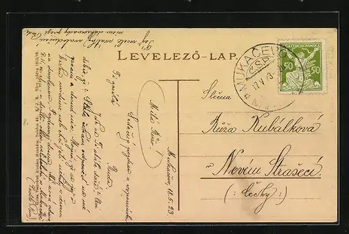 AK Munkács, Fö utcza