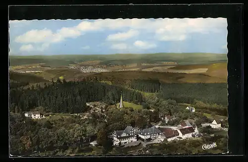 AK Rödgen bei Siegen, Blick auf das Hotel Cafe Haus Stangier