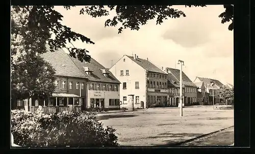 AK Doberlug-Kirchhain, Hauptstrasse mit der Fachdrogerie Linke