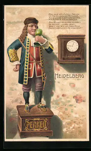 Künstler-AK Heidelberg, der Zwerg Perkeo