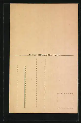 AK Kiel, Strassenbahn und Passanten in der Bergstrasse