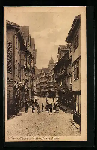 AK Hann. Münden, in der Unteren Langestrasse