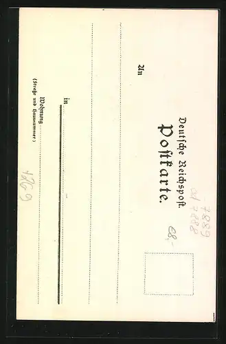 Künstler-AK Karl Mutter: Hochburg, unter der Burgruine