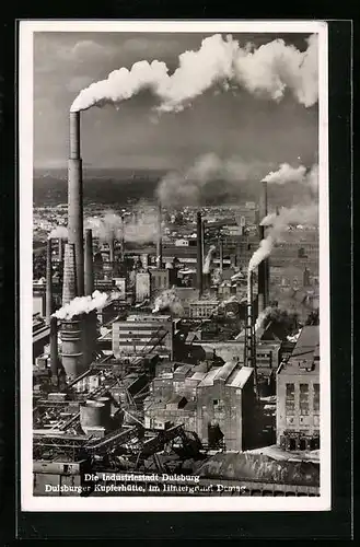 AK Duisburg, an der Kupferhütte mit der Demag im Hintergrund