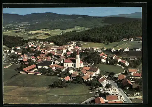 AK Thurmansbang im Bayer. Wald, Fliegeraufnahme der gesamten Ortschaft