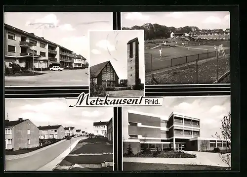 AK Metzkausen i. Rhld., Wohnanlagen, auf dem Tennisplatz