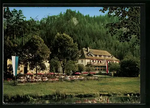 AK Waischenfeld i. Fränkischen Schweiz, Gasthof und Pension Pulvermühle