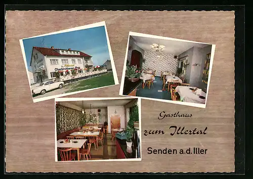 AK Senden a. d. Iller, Gasthaus zum Illertal, im Gastraum