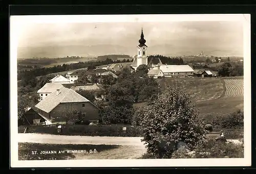 AK St. Johann am Wimberg, Blick zur Kirche im Ort