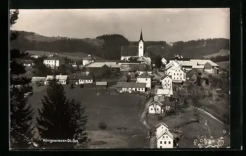 AK Königswiesen, Ortstotale mit Blick zur Kirche