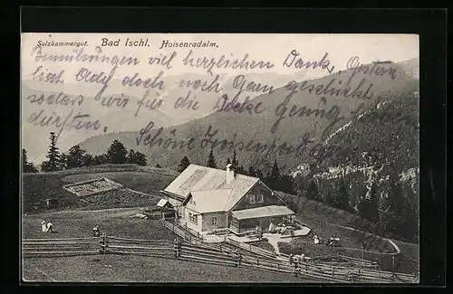 AK Bad Ischl i. Salzkammergut, Partie an der Hoisenradalm