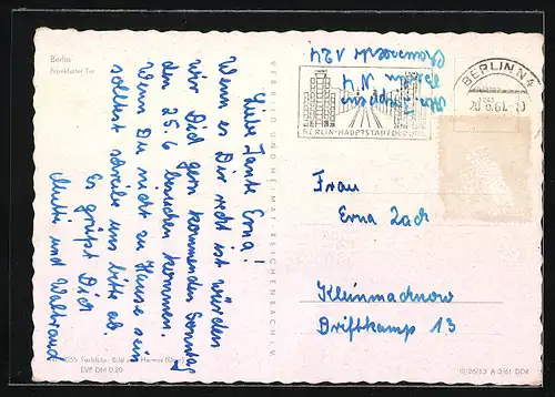 AK Berlin, Frankfurter Tor