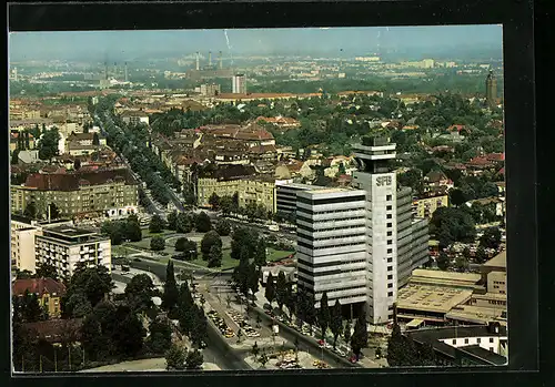 AK Berlin, Theodor Heuss-Platz mit SFB Sender Freies Berlin