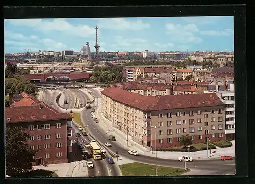 AK Berlin, Stadtautobahnen mit Funkturm