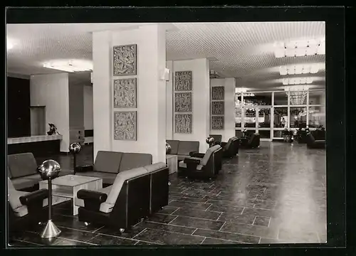 AK Finsterbergen /Th., FDGB-Erholungsheim Wilhelm Pieck, Empfangshalle