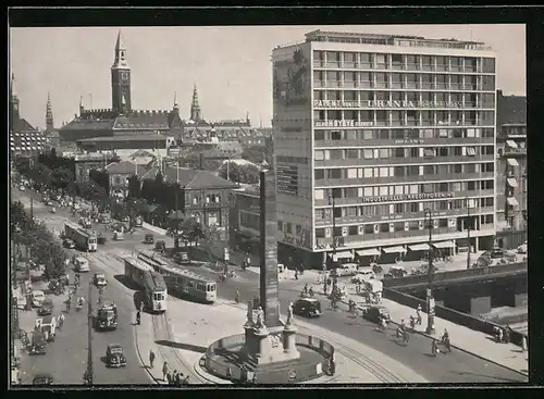 AK Kopenhagen, Vesterbro Passage aus der Vogelschau
