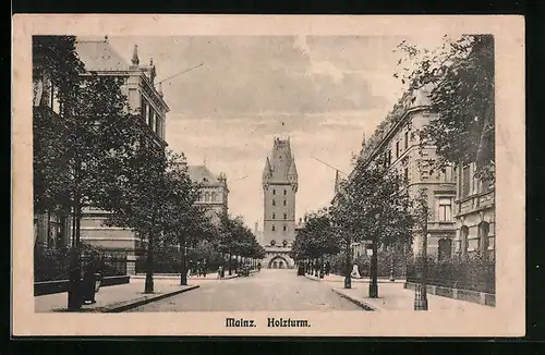 AK Mainz, Blick auf den Holzturm