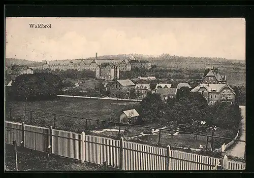 AK Waldbröl, Teilansicht mit Heil- und Pflegeanstalt