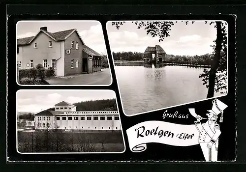 AK Roetgen /Eifel, Restaurant Franz Johnen, Filterhaus der Talsperre