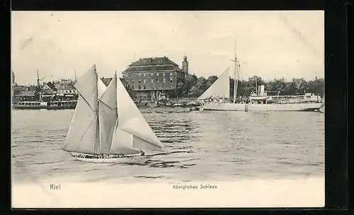 AK Kiel, Königliches Schloss vom Wasser gesehen