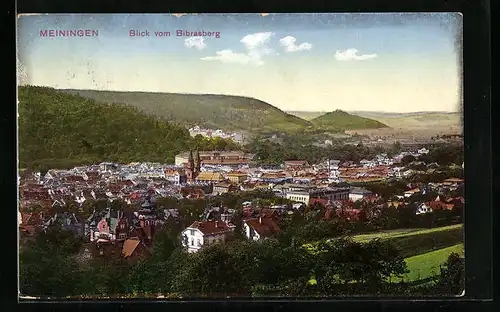 AK Meiningen, Blick vom Bibrasberg