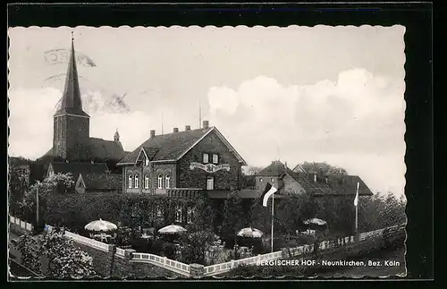 AK Neunkirchen /Bez. Köln, Gasthaus und Metzgerei Bergischer Hof Heinrich Honneff