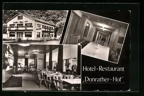 AK Donrath /Siegkreis, Hotel-Restaurant Donrather Hof, Innenansicht