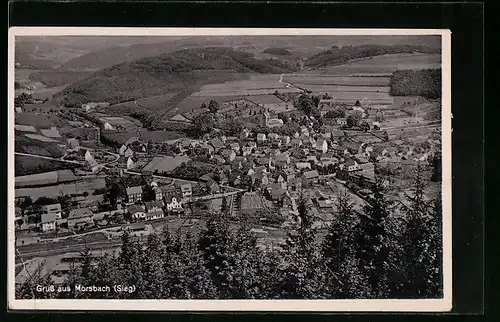 AK Morsbach /Sieg, Gesamtansicht vom Flugzeug aus