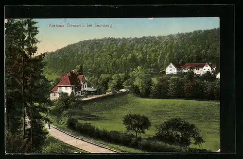AK Glemseck bei Leonberg, Glick auf ein Kurhaus