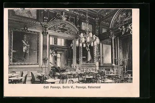 AK Berlin, Cafe Passage, Kaisersaal