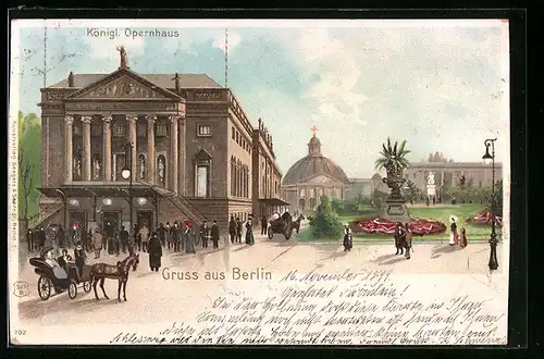 Lithographie Berlin, Königl. Opernhaus