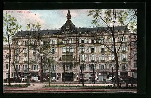 AK Berlin, Hotel Bristol, Strassenansicht