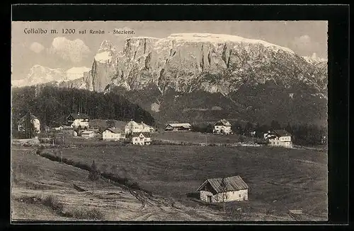 AK Collalbo sul Renòn, Blick auf Ort mit Bergen