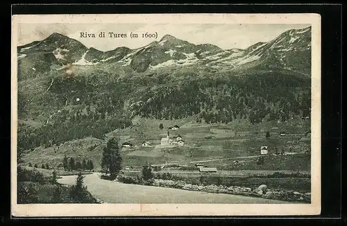 AK Riva di Tures, Flusspartie mit Bergen