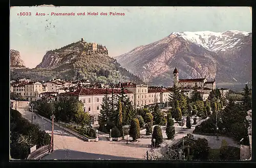 AK Arco, Promenade und Hotel des Palmes