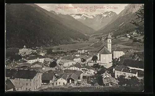 AK Gossensass, Teilansicht mit Pflerscher Tribulaun