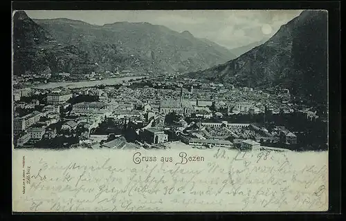 Mondschein-AK Bozen, Panorama